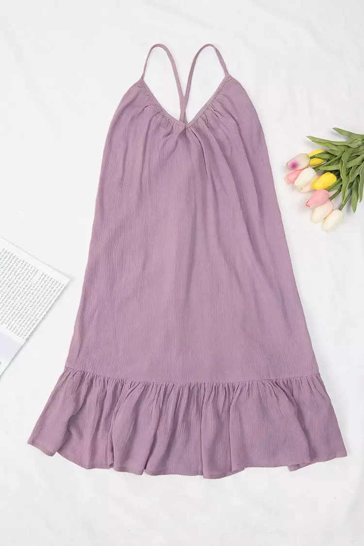 Cupshe Louise V-neck Backless Ruched Slip Dress 3 Cupshe Louise V-neck Backless Ruched Slip Dress - Image 3