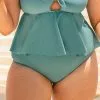 Cupshe Seaside Holiday High Waist Plus Size Bikini Bottom