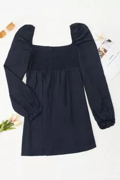 Cupshe Shangrila Solids Smocked Long Sleeve Mini Dress -Deals Cupshe Store 1 ab8b2213 f73a 45c6 b822 57e1abb40a4c