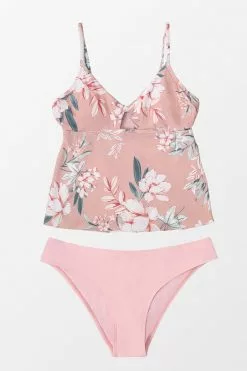 CUPSHE Breana Floral V-neck Cut Out Low Waisted Tankini -Deals Cupshe Store 1 aead9c16 d248 4de6 b4a7 ed7a6dd2ab34
