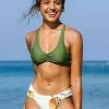 Cupshe Green and Fruit Ruched Bikini