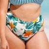 Cupshe Anya Floral Plus Size Bikini Bottom