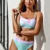 Cupshe Tie-Dye High Waisted Bikini