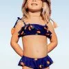 Cupshe Sweet Cherry Ruffles Bikini For Toddler Girls and Girls