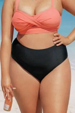 Cupshe Ana High Waisted Plus Size Bikini Bottom