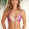 Cupshe Nikita Striped Scoop Back Hook Bikini Top