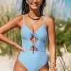 Cupshe Charmed Romance Cutout One Piece Swimsuit