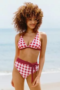 Cupshe Averie Red Gingham Triangle Belted Bikini 6 Cupshe Averie Red Gingham Triangle Belted Bikini -Deals Cupshe Store 1 c1fad833 5735 4d88 a089 e0c6ce6254ce
