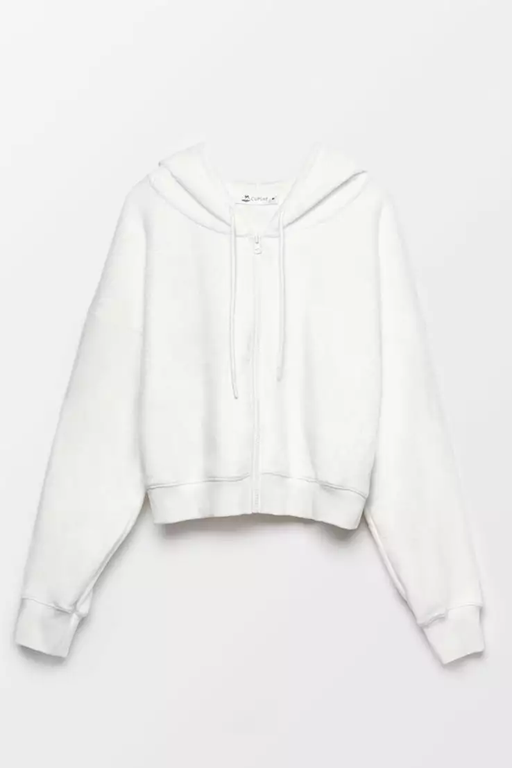 Cupshe Coffee Run Zipper Front Drawstring Hoodie 2 Cupshe Coffee Run Zipper Front Drawstring Hoodie - Image 2