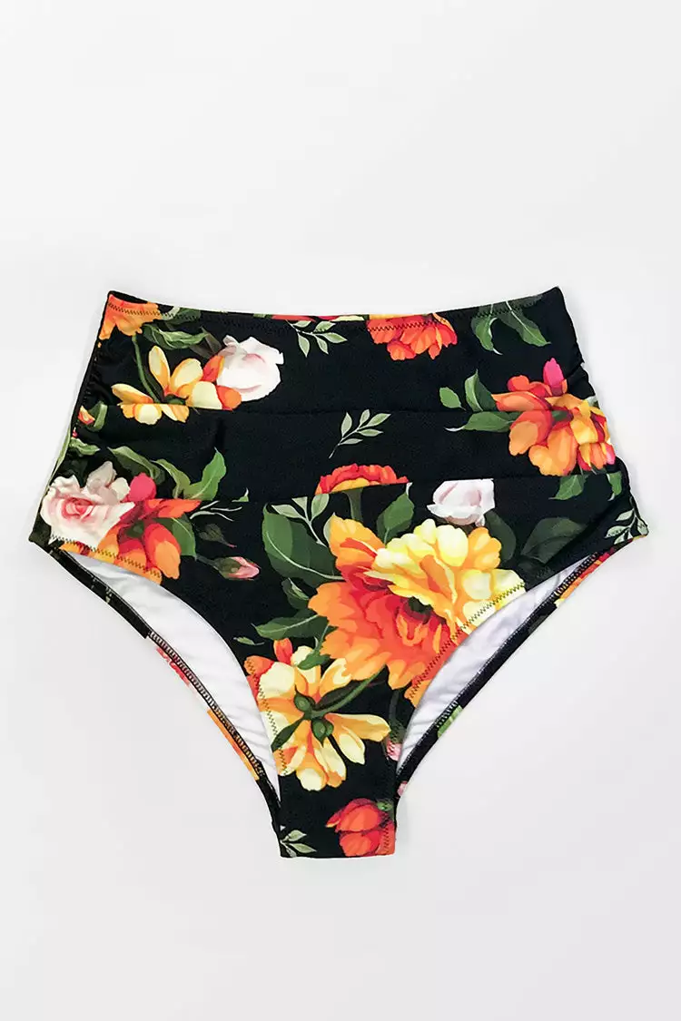 Cupshe Sweet Floral High Waisted Bikini Bottom 3 Cupshe Sweet Floral High Waisted Bikini Bottom - Image 3