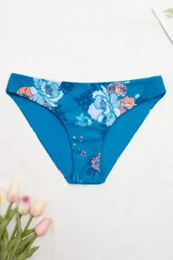 Cupshe Seafoam Garden Reversible Standard Rise Bikini Bottom