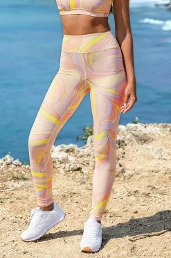 Cupshe Orange Blossom Abstract Print Leggings -Deals Cupshe Store 1 cef1e050 024b 4920 a1fe ac4c51b20fa1