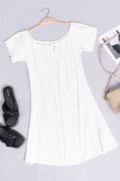 Cupshe Paloma White Off Shoulder Drawstring Dress 11 Cupshe Paloma White Off Shoulder Drawstring Dress -Deals Cupshe Store 1 d361b9be 345c 49b2 bcd4 81961c645f1a
