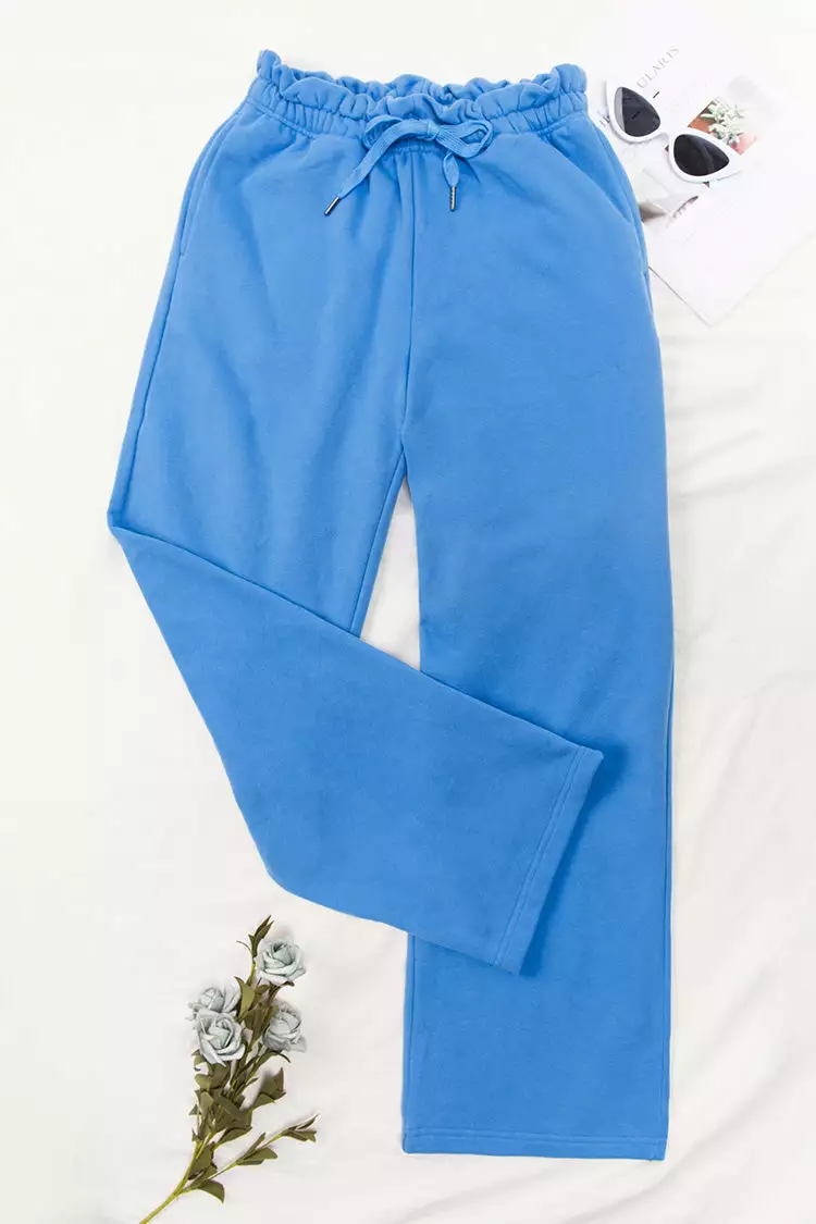 Cupshe Barcelona High Elastic Waist Straight Leg Pants 1 Cupshe Barcelona High Elastic Waist Straight Leg Pants