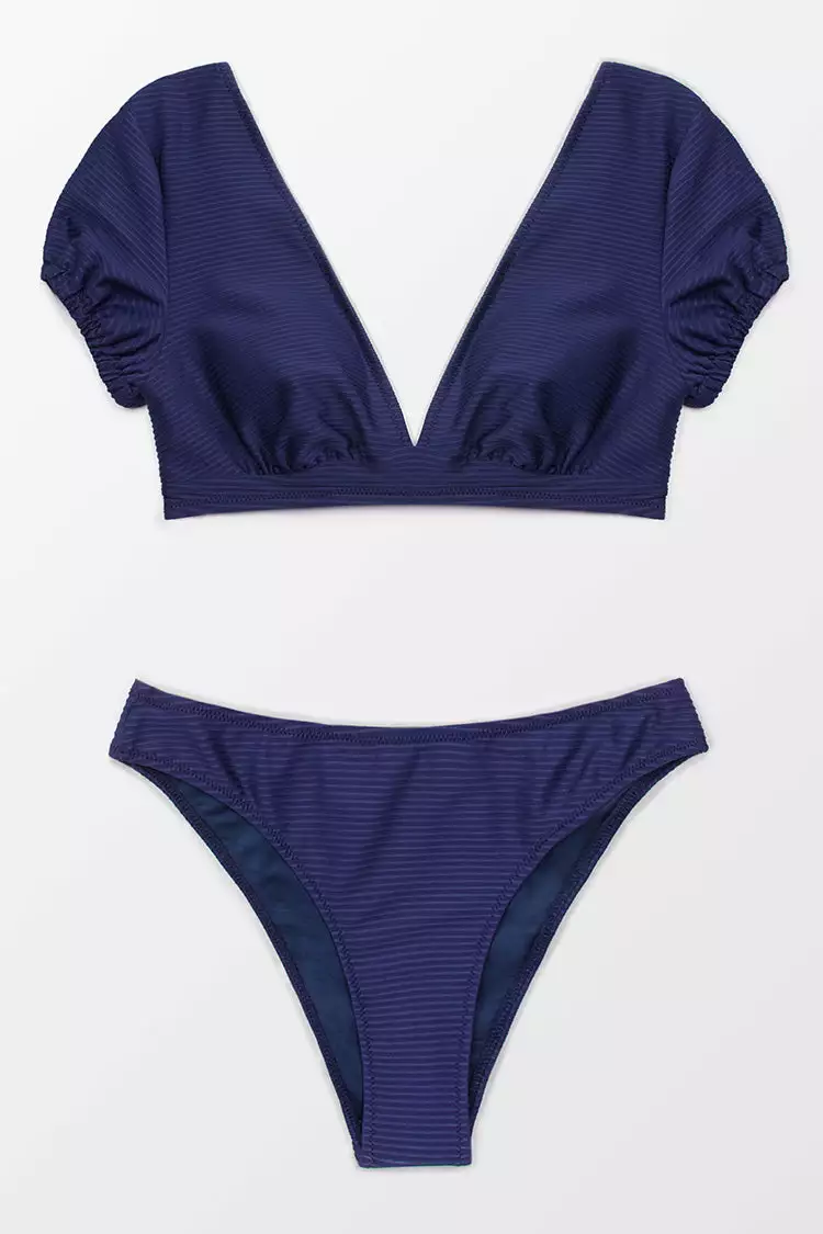 Cupshe Nina V-neck Cap Sleeves Bikini 3 Cupshe Nina V-neck Cap Sleeves Bikini - Image 3