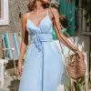 Cupshe Norma V-neck Elastic Waisted Slip Dress