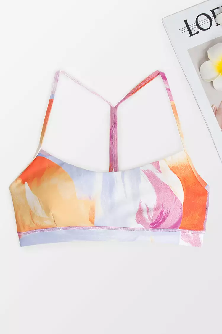 Cupshe Channing Abstract Print Sports Bra 3 Cupshe Channing Abstract Print Sports Bra - Image 3