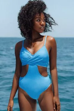 Cupshe Journee Cut-out Tie Back One Piece Swimsuit