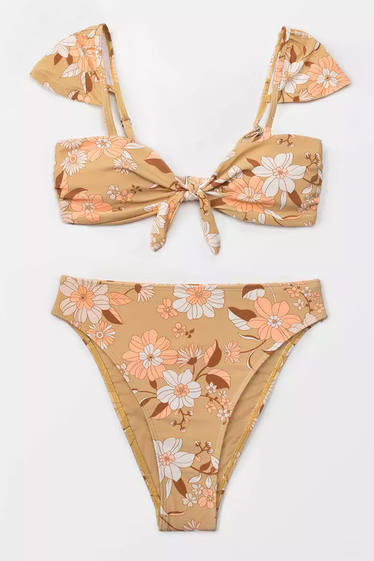 Cupshe Alissa Floral Knot Front Bikini 3 Cupshe Alissa Floral Knot Front Bikini - Image 3