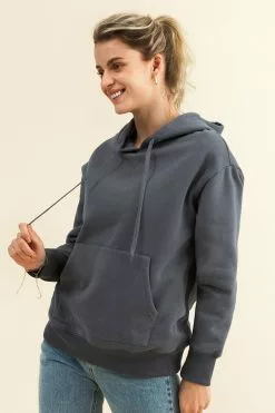 Cupshe Angel Wing Gray Oversized Hoodie