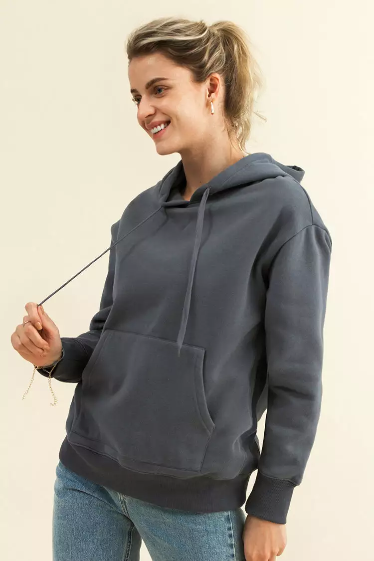 Cupshe Angel Wing Gray Oversized Hoodie 1 Cupshe Angel Wing Gray Oversized Hoodie