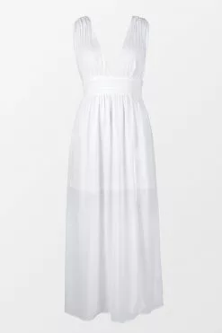 Cupshe Mckenzie White Backless Split Maxi Dress -Deals Cupshe Store 1 dc5ac265 9ce4 42f3 af54 d059ccf81f0d