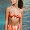 Cupshe Micaela Striped Self Tie Lace-up Bikini