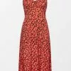 Cupshe Hadleigh Leopard Tie Shoulder Slip Dress