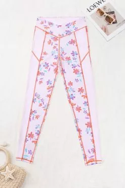 Cupshe Whimsy Floral Elastic Waist Leggings