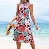 Cupshe Kailani Floral High Neck Dress