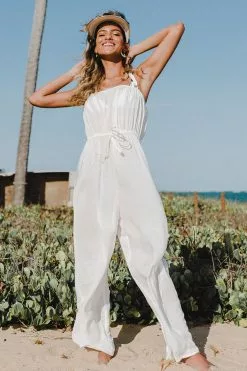 Cupshe Shangrila Solids Bandeau Jumpsuit
