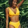 Cupshe Bright Yellow Wide Straps Bikini