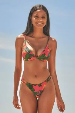 Cupshe Yasmin Tropical V-neck Bikini