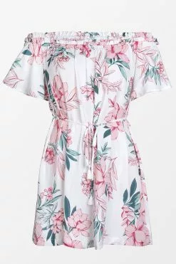 Cupshe Candace Floral Frill Tie Waist Short Dress