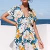 Cupshe Jena Floral V-neck Dress