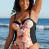 Cupshe Blossom Floral Plus Size One Piece Swimsuit