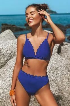 Cupshe Blue Scalloped Mid Waisted Bikini 7 Cupshe Blue Scalloped Mid Waisted Bikini -Deals Cupshe Store 1 f82fbdf9 6a27 4fd6 9054 b8079ea899de