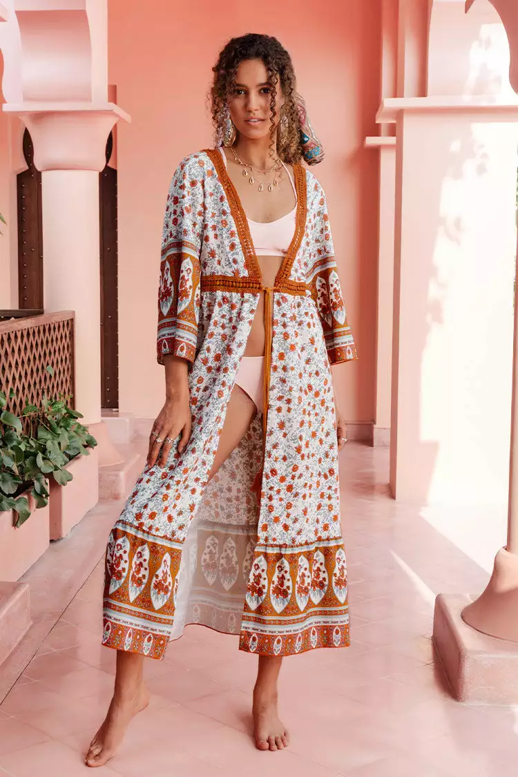 Cupshe Antonia Boho Front Tie Tassel Cover Up 1 Cupshe Antonia Boho Front Tie Tassel Cover Up