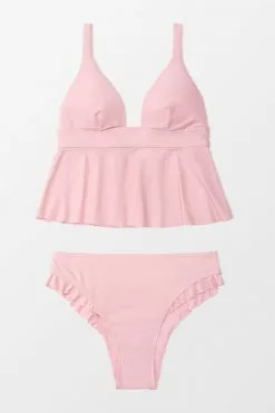 CUPSHE Sidney Pink Plunge Ruffle Tankini 6 CUPSHE Sidney Pink Plunge Ruffle Tankini -Deals Cupshe Store 1 fcb18a55 7edf 4fc3 80b0 2b0c6badf6ea