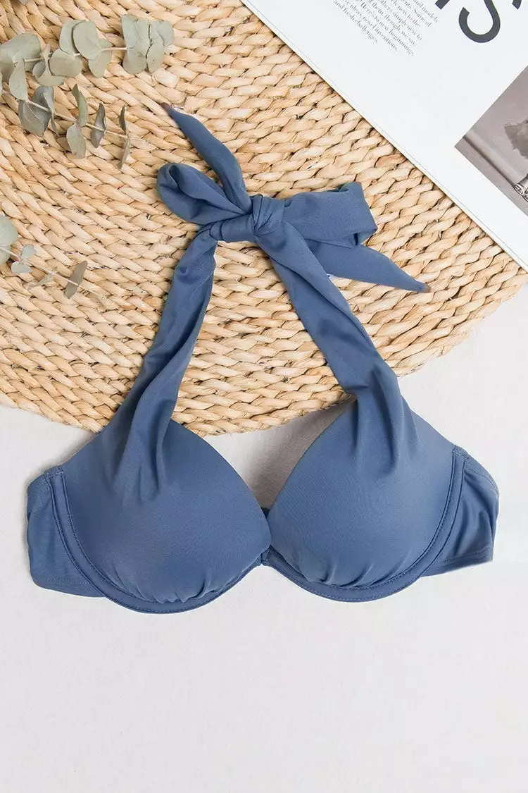 Cupshe Kirstin Underwire Halter Bikini Top 1 Cupshe Kirstin Underwire Halter Bikini Top