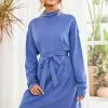 Cupshe Darby High-neck Tunic Drop Shoulder Dress