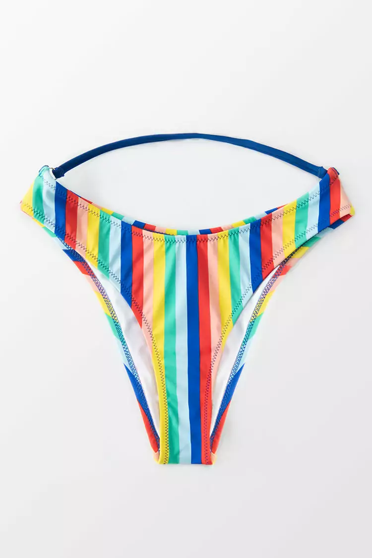 Cupshe Rainbow Strappy Bikini Bottom 3 Cupshe Rainbow Strappy Bikini Bottom - Image 3