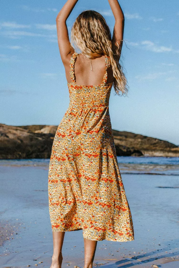 Cupshe Gloria Smocked Knotted Maxi Dress 2 Cupshe Gloria Smocked Knotted Maxi Dress - Image 2