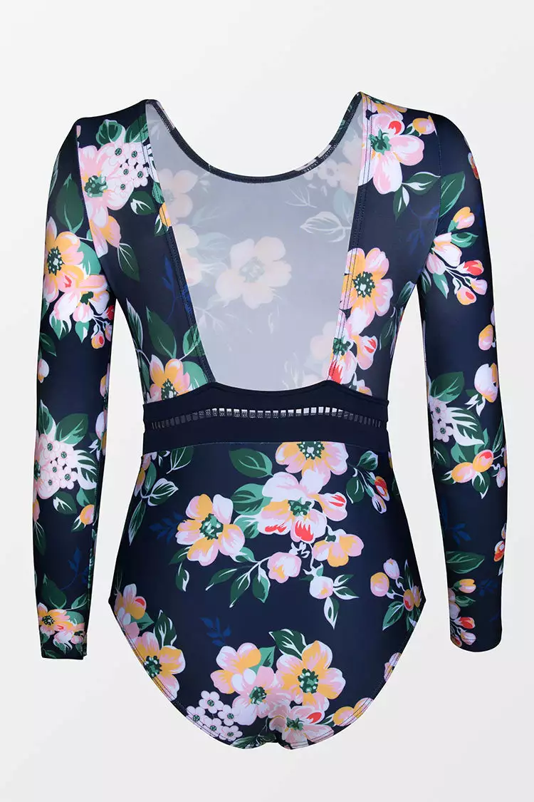 Cupshe Secret Garden Long Sleeve One Piece Swimsuit 4 Cupshe Secret Garden Long Sleeve One Piece Swimsuit - Image 4