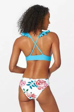 Cupshe Blue and Floral Print Criss Cross Bikini -Deals Cupshe Store 2 07b64815 b340 458e 8eed 5298c2f64938