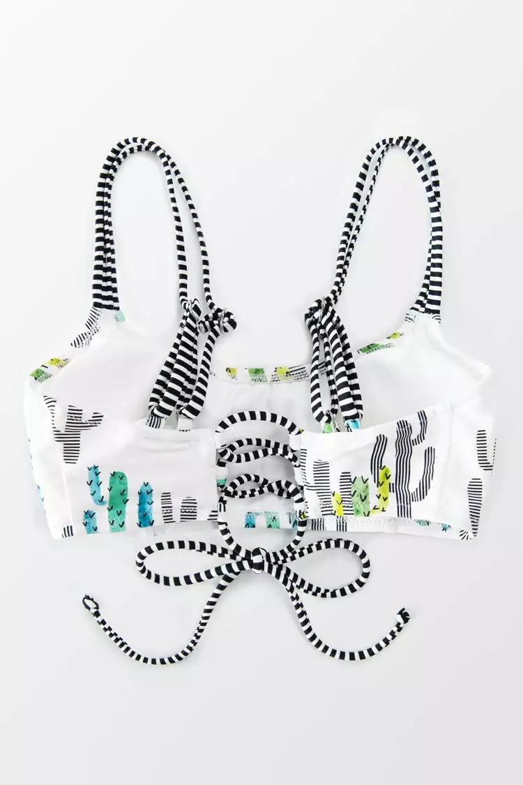 Cupshe Cactus Lover Strappy Bikini Top 4 Cupshe Cactus Lover Strappy Bikini Top - Image 4
