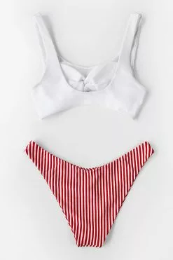 Cupshe White Knotted and Red Stripe Bikini 9 Cupshe White Knotted and Red Stripe Bikini -Deals Cupshe Store 2 10eca79b 598a 44ec 8d93 8523709ce60a