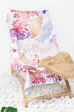 Cupshe Lilac Dreams Ocean Prints Beach Blanket