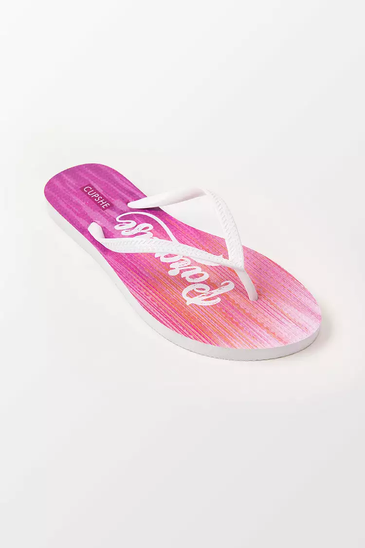 Cupshe Sunrise Gradient Flip Flops 2 Cupshe Sunrise Gradient Flip Flops - Image 2