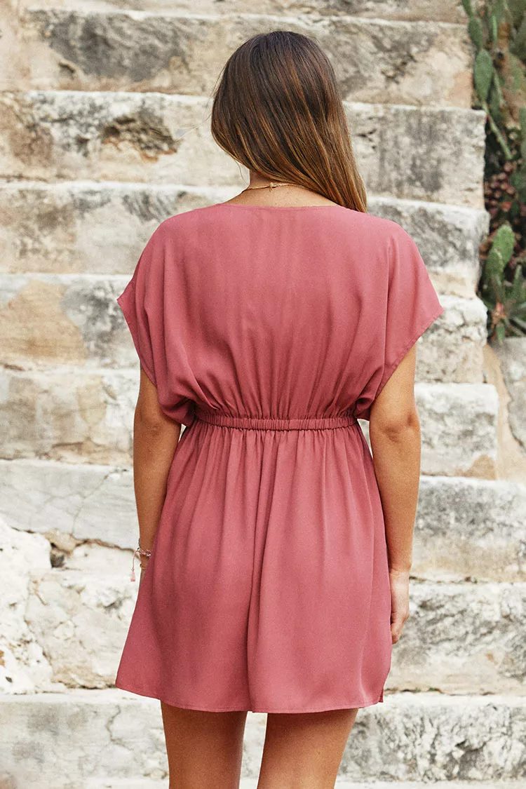 Cupshe Imogen Plunge Elastic Waisted Cover Up 2 Cupshe Imogen Plunge Elastic Waisted Cover Up - Image 2